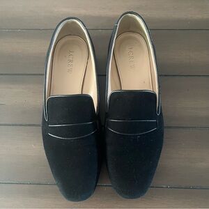 J. Crew Loafers Georgie Black Suede 6 1/2 in box